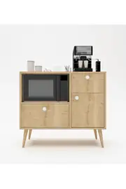 Fresh Kahve Köşesi / Çok Amaçlı Dolap / Airfryer Dolabı / Mutfak Organizeri